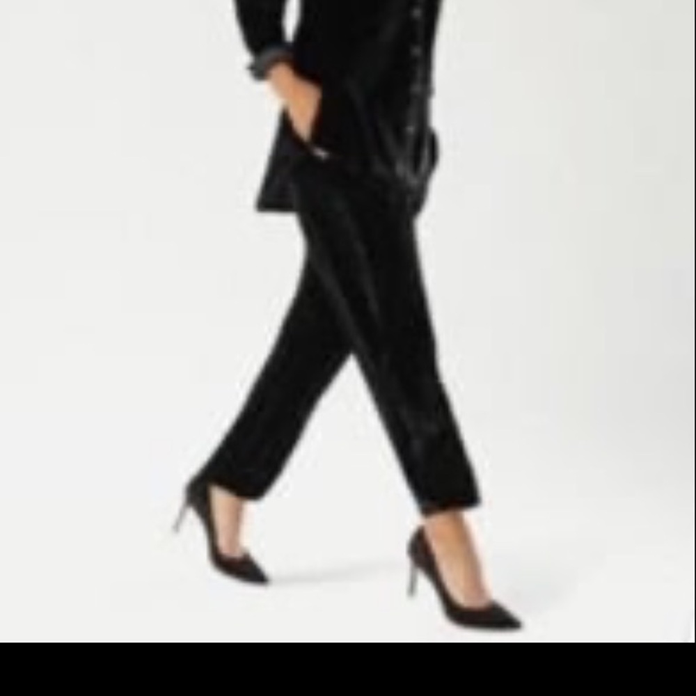 Tommy Bahama Black Velvet Silk Blend Pants XXS